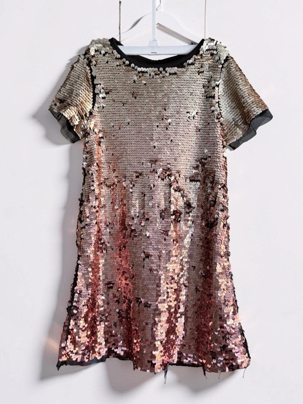 Primark Rose Gold and Champagne Sequin Top